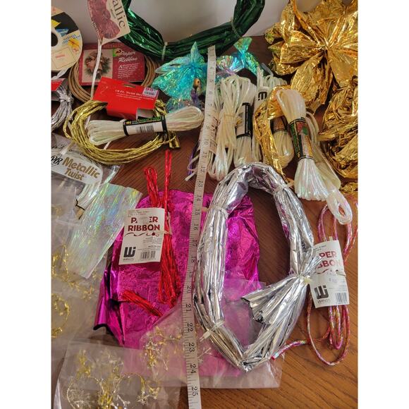 Twisted Paper Ribbon Lot of Assorted Home Decor Arts & Crafts Supplies - Picture 12 of 14